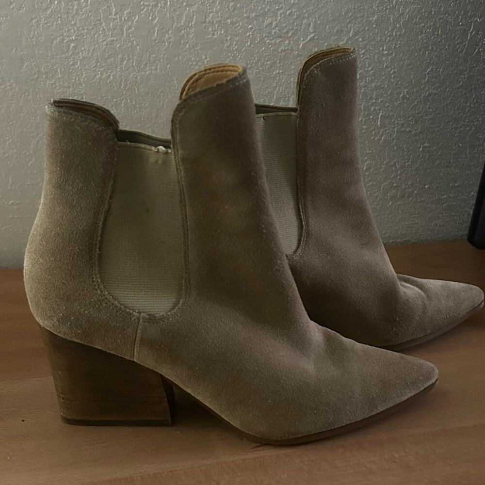 Kendall +Kylie Tan Suede Ankle Boots